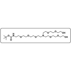 N-(Boc-PEG3)-N-bis(PEG2-alcohol)