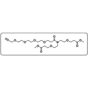 N-(Propargyl-PEG4-carbonyl)-N-bis(PEG1-methylester)