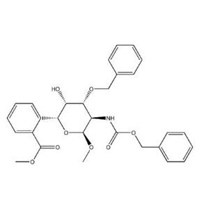 Methyl2-deoxy-2-[[(phenylmethoxy)carbonyl]amino]-3-O-(phenylmethyl)-alpha-D-glucopyranoside6-benzoate