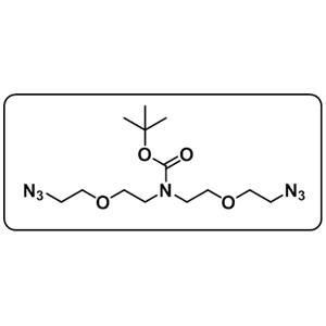 N-Boc-N-bis(PEG1-azide)