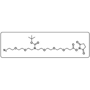 N-(Azido-PEG2)-N-Boc-PEG3-NHS ester