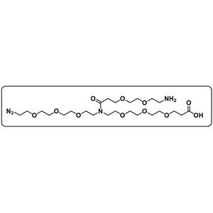 N-(Azido-PEG3)-N-(PEG2-amine)-PEG3-acid