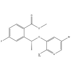 methyl(R)-2-(1-((2-amino-5-bromopyridin-3-yl)oxy)ethyl)-4-fluorobenzoate