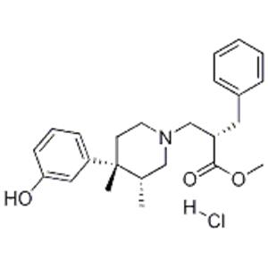 (S)-2-(((3R,4R)-4-(3-Hydroxyphenyl)-3,4-dimethylpiperidin-1-yl)methyl)-3-phenylpropanoic acid methyl ester hydrochloride