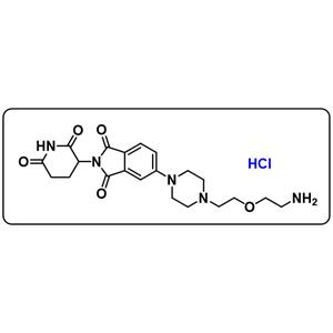 Thalidomide-Piperazine-PEG1-NH2 hydrochloride