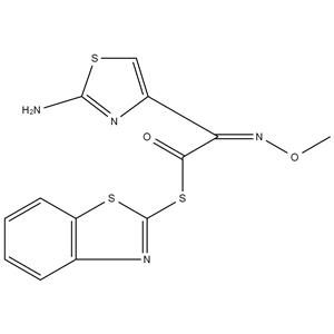 S-2-Benzothiazolyl 2-amino-alpha-(methoxyimino)-4-thiazolethiolacetate