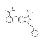 (E)-2-((1-Acetyl-3-(2-(Pyridin-2-Yl)Vinyl)-1H-Indazol-6-Yl)Thio)-N-Methylbenzamide pictures