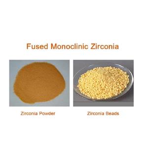 Fused monoclinic zirconia