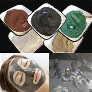 Volcanic mud red black yellow white green mud moxibustion mask volcanic mud original powder