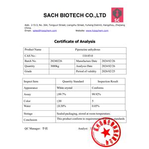 Piperazine anhydrous