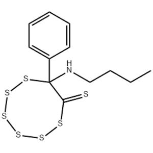 7-Phenyl-7-(butylamino)-1,2,3,4,5,6-hexathiocane-8-thione