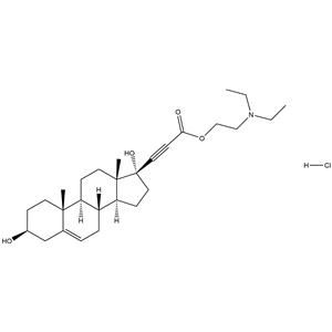 17α-Pregn-5-en-20-yne-21-carboxylic acid, 3β,17-dihydroxy-, 2-(diethylamino)ethyl ester, hydrochloride