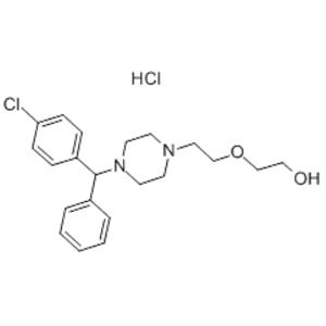 2-[2-[4-[(4-chlorophenyl)phenylmethyl]piperazin-1-yl]ethoxy]ethanol hydrochloride