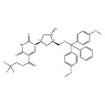 5-Pyrimidinecarboxylic acid, 1-[5-O-[bis(4-methoxyphenyl)phenylmethyl]-2-deoxy-β-D-erythro-pentofuranosyl]-1,2,3,4-tetrahydro-2,4-dioxo-, 2,2,2-trifluoroethyl ester pictures