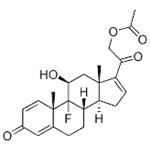 9-fluoro-11beta,21-dihydroxypregna-1,4,16-triene-3,20-dione 21-acetate pictures