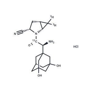 5-Hydroxy Saxagliptin-13C-d2 HCl