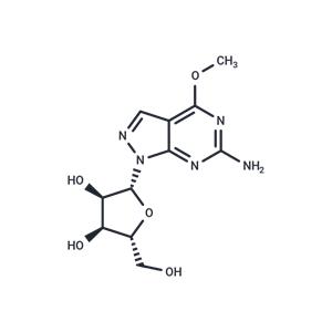 6-Amino-4-methoxy-1-(b-D-ribofuranosyl)-1H-pyrazolo[3,4-d]pyrimidine