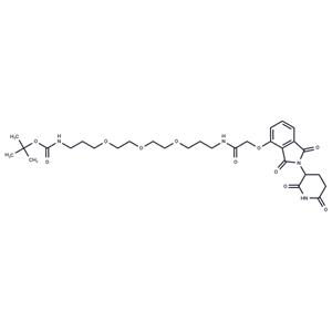 Thalidomide-O-amido-CH2-PEG3-CH2-NH-Boc