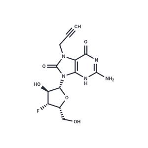 7,8-Dihydro-8-oxo-7-propargyl-3’-deoxy-3’-fluoro-xylo-guanosine