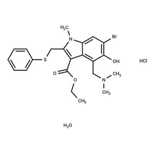 Umifenovir hydrochloride monohydrate