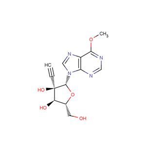 6-Mthoxy-9-beta-D-(2-C-ethynyl-ribofuranosyl)purine