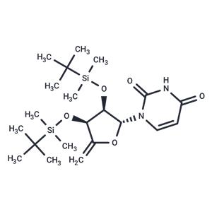 2’,3’-Bis(O-t-butyldimethylsilyl)-4’,5’-Didehydro-5’-deoxyuridine