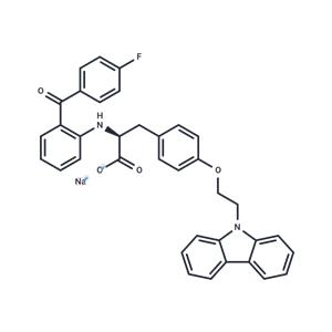 Carfloglitazar sodium