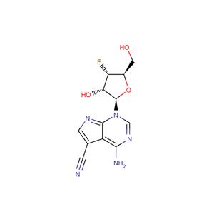 4-Amino-5-cyano-1-(3-deoxy-3-fluoro-b-D-ribofuranosyl)-7H-pyrrolo[2.3-d]pyrimidine