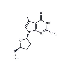 7-Iodo-2',3'-dideoxy-7-deaza-guanosine