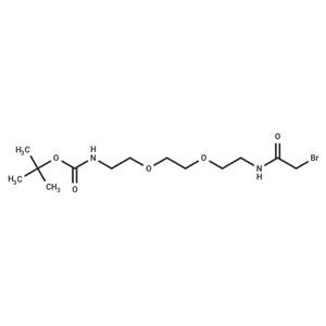 Bromoacetamido-C2-PEG2-NH-Boc