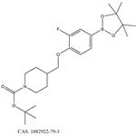 1-Piperidinecarboxylic acid, 4-[[2-fluoro-4-(4,4,5,5-tetramethyl-1,3,2-dioxaborolan-2-yl)phenoxy]methyl]-, 1,1-dimethylethyl ester pictures