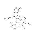 1-[(5E)-3-O-[(Bis-di-isopropyl ? amino)(2-cyanoethoxy) phosphino]-5,6-dideoxy-6-(diethoxyphosphinyl)-2-O-(2-methoxyethyl)-β-D-ribo-hex-5-enofuranosyl]-5-methyluracil pictures