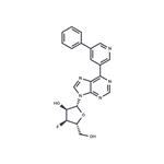 9-(3-Deoxy-3-fluoro-β-D-ribofuranosyl)-6-(5-phenylpyridin-3-yl)purine pictures