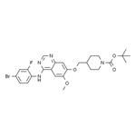 Tert-butyl 4-((4-(4-bromo-2-fluorophenylamino)-6-methoxyquinazolin-7-yloxy)methyl)piperidine-1-carboxylate pictures