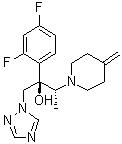 CAS # 164650-44-6, Efinaconazole, (alphaR,betaR)-alpha-(2,4-Difluorophenyl)-beta-methyl-4-methylene-alpha-(1H-1,2,4-triazol-1-ylmethyl)-1-piperidineethanol, KP 103, KP 103 (pharmaceutical)