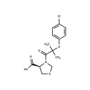 (4R)-3-[2-(4-chlorophenoxy)-2-methylpropanoyl]-1,3-thiazolidine-4-carboxylic acid