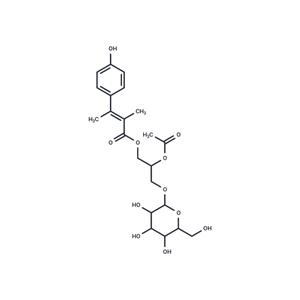 (2S)-1-O-p-coumaroyl-2-O-acetyl-3-O-β-D-glucopyranosylglycerol