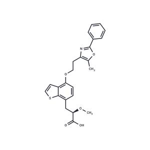 Benzo[b]thiophene-7-propanoic acid, α-methoxy-4-[2-(5-methyl-2-phenyl-4-oxazolyl)ethoxy]-, (αR)-