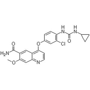 4-[3-Chloro-4-(cyclopropylaminocarbonyl)aminophenoxy]-7-methoxy-6-quinolinecarboxamide