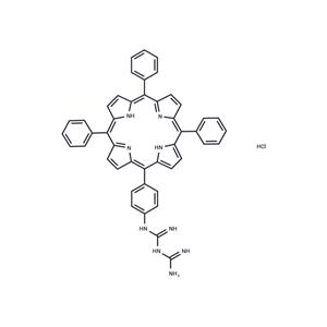 Biguanidinium-porphyrin