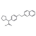 α-Cyclopentyl-4-(2-quinolinylmethoxy)benzeneacetic acid pictures