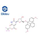 5-Pyrimidinecarboxylic acid, 1-[5-O-[bis(4-methoxyphenyl)phenylmethyl]-2-deoxy-β-D-erythro-pentofuranosyl]-1,2,3,4-tetrahydro-2,4-dioxo-, 2,2,2-trifluoroethyl ester pictures