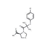 (4R)-3-[2-(4-chlorophenoxy)-2-methylpropanoyl]-1,3-thiazolidine-4-carboxylic acid pictures