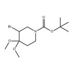 1-Piperidinecarboxylic acid, 3-bromo-4,4-dimethoxy-, 1,1-dimethylethyl ester pictures