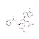 9-(2,3-Di-O-acetyl-6-O-benzoyl-5-deoxy-D-ribo-exofuranoyl)-6-chloropurine pictures