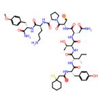 vasotocin, (beta-mercapto-beta,beta-cyclopentamethylenepropionic acid)-O-methyl-Tyr(2)-Thr(4)-Orn(8)-Tyr(9)-NH2 pictures