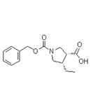 (3R,4S)-4-ethyl-1,3-Pyrrolidinedicarboxylic acid 1-(phenylmethyl) ester pictures