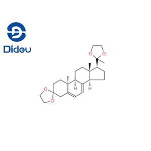 10α-Pregna-5,7-diene-3,20-dione, cyclic bis(ethylene acetal) (8CI)