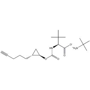 (S)-3,3-Dimethyl-2-((1R,2R)-2-pent-4-ynyl-cyclopropoxycarbonylamino)-butyric acid