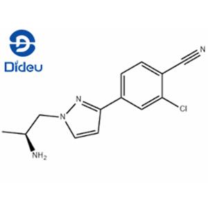 (S)-4-(1-(2-aminopropyl)-1H-pyrazol-3-yl)-2-chlorobenzonitrile